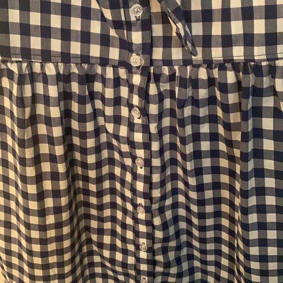 Blue and white plaid sundress - Picture 3 of 6